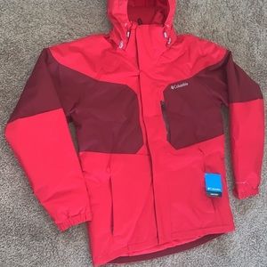 Columbia alpine action jacket red medium